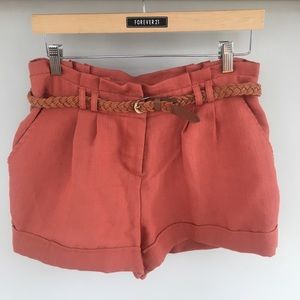 Forever 21 | Shorts | Rust Orange Shorts With Belt | Poshmark